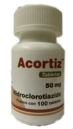 Acortiz 50mg 100 tabs (HCTZ), Hidroclorotiazida